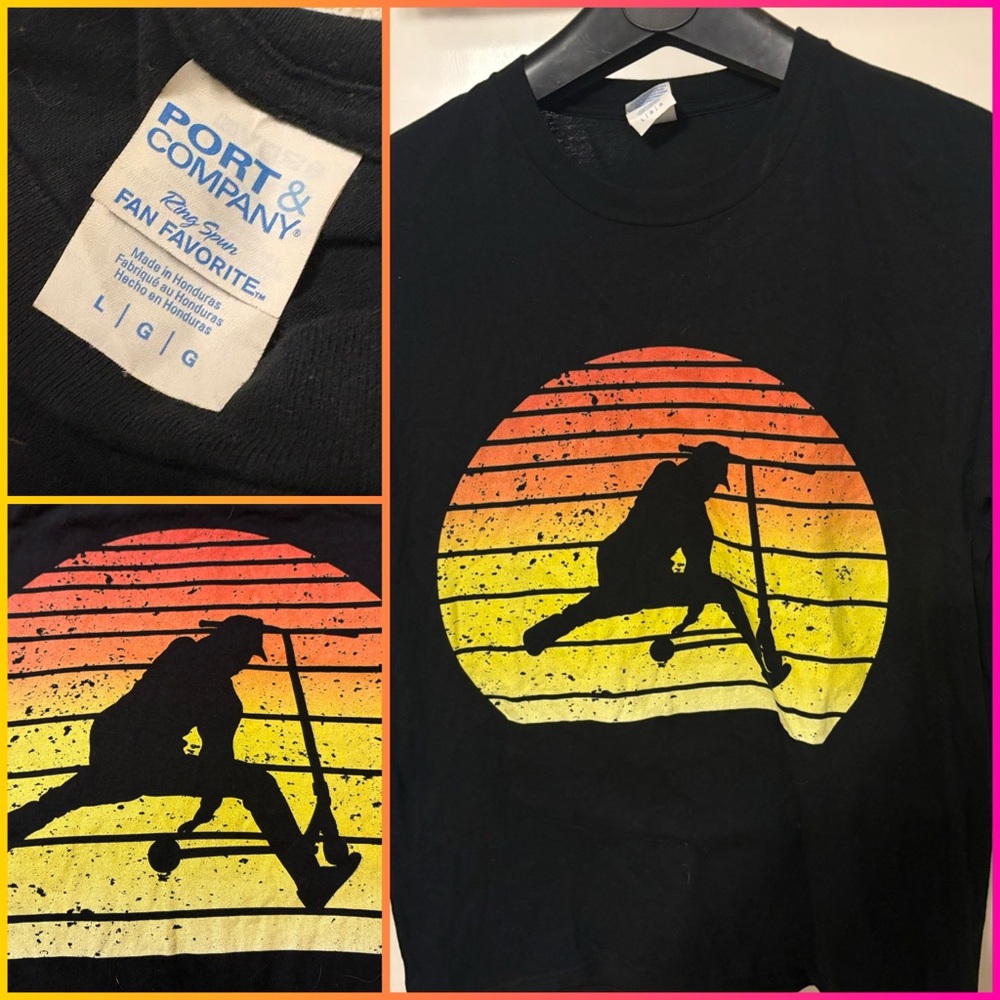 Port & Company Young Men’s Black Graphic Tee